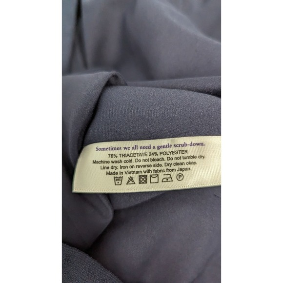 NWT MM LAFLEUR Size +3 Skirt‎ Pencil Straight Textured Galaxy Blue Back Zip - Picture 7 of 9